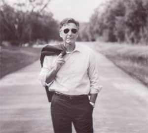 Robert Bruno, Developer of Wingfield Estates, standing on a private road in the Covington community
